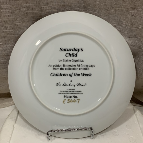 Danbury Mint “Saturday’s Child” by Elaine Gignilliat - Picture 2 of 2